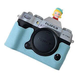 富士XT50保护套XS20相机包XT30二代微单底座XT5真皮xt20皮套配件