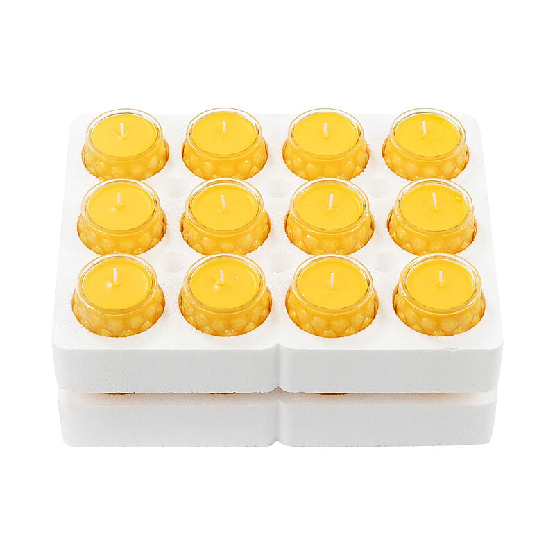 欧斯特 24小时酥油灯莲花灯 无烟酥油蜡烛家用长明灯杯灯烛台灯盏