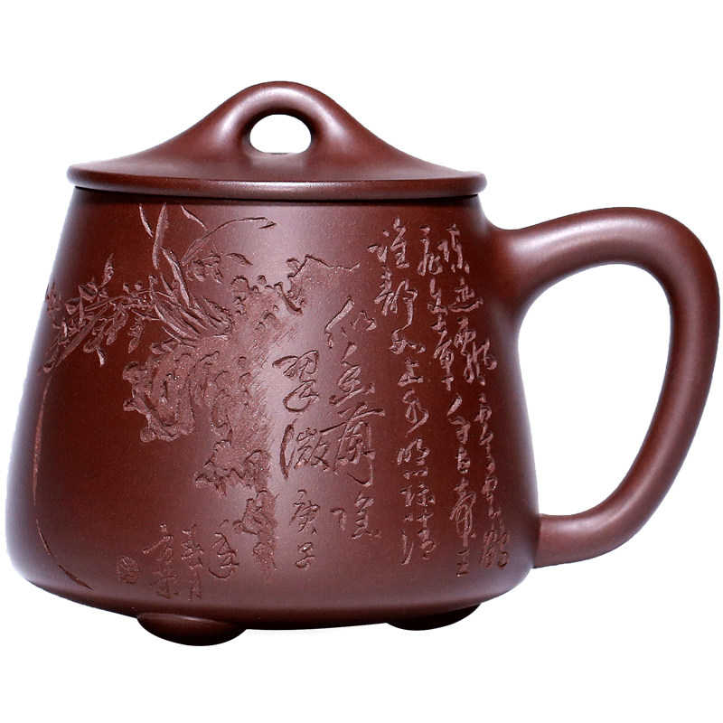 宜兴纯全手工泡茶名家风紫砂杯