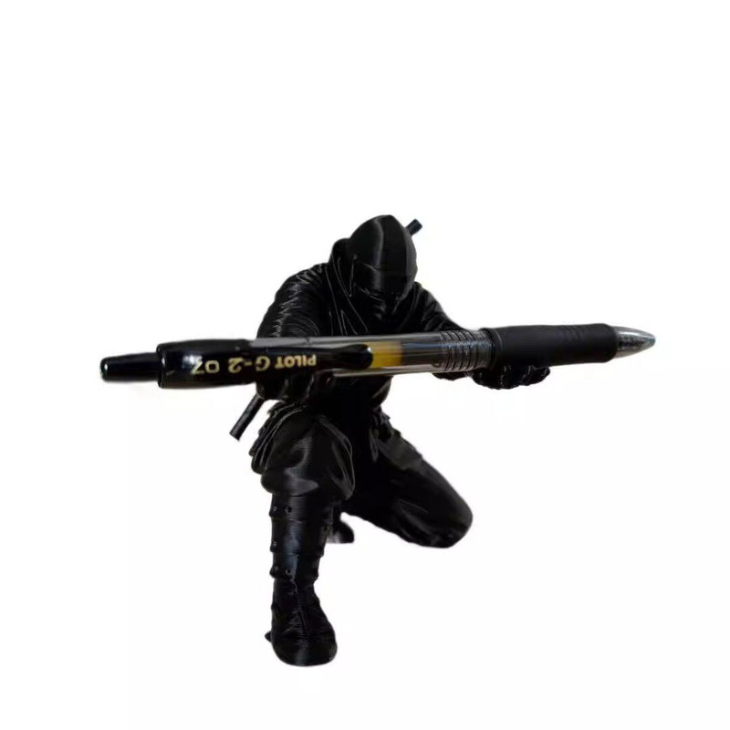 忍者笔架3D黑武士手办桌面装饰