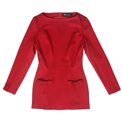 超好看小香风精致蝴蝶结连衣裙