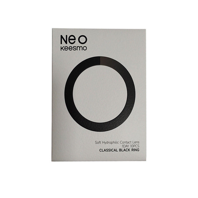 NEO经典小黑环美瞳日抛彩色隐形眼镜10片装自然大小直径韩国