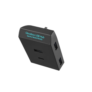 适用特斯拉焕新model3/Y/YL手套箱拓展坞中控USB扩展器数据小配件