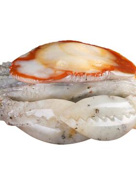 天然玉石摆件岫玉白菜螃蟹鳄鱼