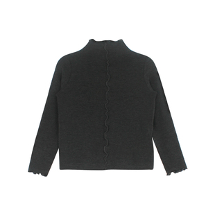 大耳象女童花边中领打底衫冬季新款宝儿修身弹力保暖加厚内搭上衣