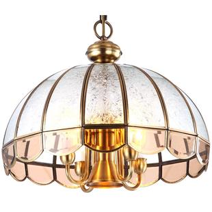 美式餐厅吊灯现代简约书房灯 欧式入户门厅走廊玄关灯创意全铜灯