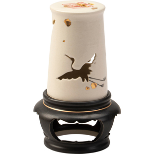 陶瓷仙鹤盘香炉禅意小祥云香薰炉家用室内檀香沉香茶道熏香炉摆件