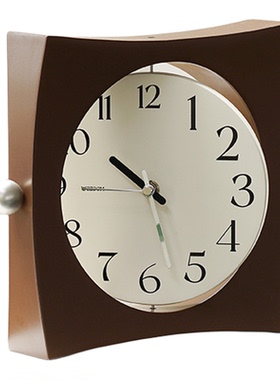 奶油风简约轻奢桌面时钟摆件