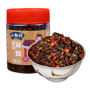 野山椒豆豉辣椒酱香辣剁椒拌饭酱菜湖南特产风味豆豉酱排骨下饭菜
