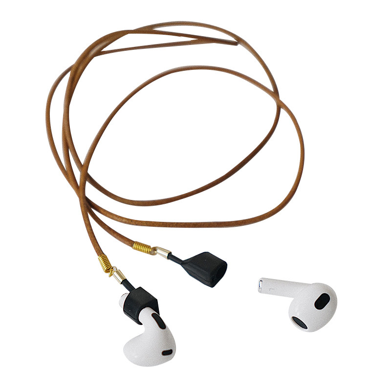 MISKSOLA复古手工真皮绳耳机链挂脖防摔防丢适用苹果Airpods32pro