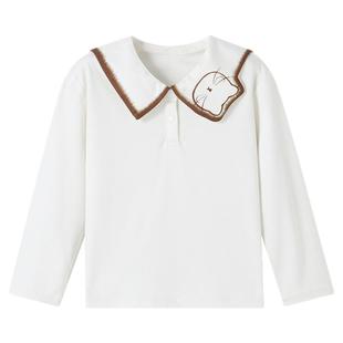 【商场同款】安奈儿童装女童POLO针织衫春新款印花XG511547