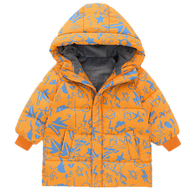 中长款加厚男童洋气羽绒服