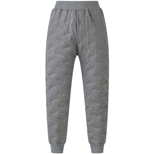 雪中飞内穿羽绒裤男冬季加厚保暖裤子中老年人爸爸装鸭绒内胆棉裤