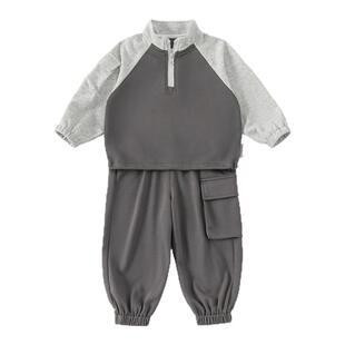 男童春装2026新款男宝宝套装儿童运动套装小少爷衣服春季卫衣帅气