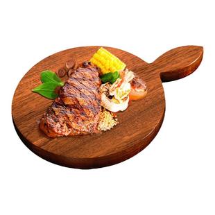 沙比利木牛扒板拍照摆盘托盘实木熟食砧板披萨盘烘焙面包板上菜板