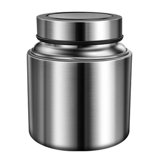 茶叶罐304不锈钢小号储存罐防潮咖啡豆密封罐食品级便携收纳罐子