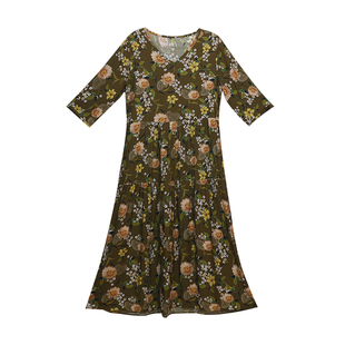 2026初夏新款高档棉绸连衣裙柠檬海盐漂亮海岛度假沙滩裙宽松显瘦