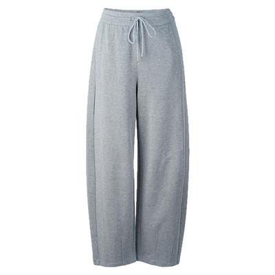 JAN AN NO简爱诺秋季新品休闲时尚宽松针织裤黑色/灰色J2570006DK