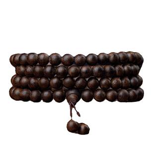 天然芽庄奇楠沉香佛珠手串108颗沉香木念珠男女手链转运珠沉水级