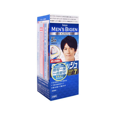 日本美源遮盖白发男士按压染发剂