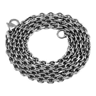 钛钢项链男女款 太角链 无吊坠裸链加长款单链子55 60 70 80 90CM