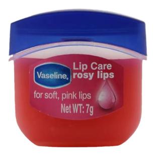 凡士林润唇膏Vaseline晶冻唇膏女保湿滋润防干裂玫瑰味唇膜送唇刷