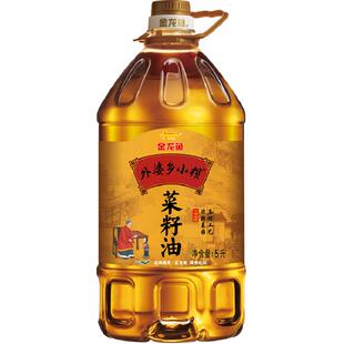 金龙鱼外婆乡小榨菜籽油菜油菜子油5L/桶 非转基因家用食用油