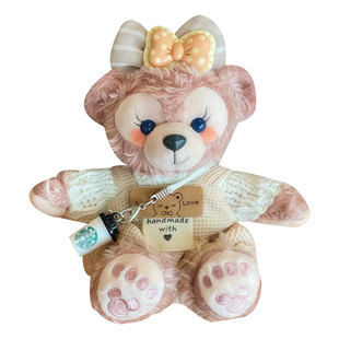 2025年冬季新款雪莉玫包包挂件毛绒公仔玩偶钥匙扣达菲熊小熊礼物