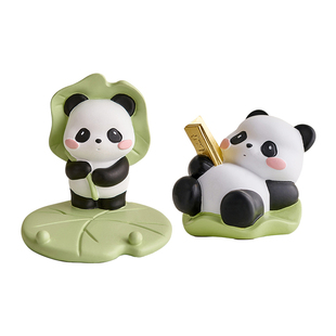 小熊猫周边车内饰品摆件汽车载中控台2024新款网红高级感解压女生