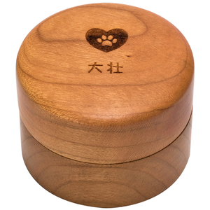 Q planet宠物收纳猫狗胎毛发收藏保存木盒刻名字纪念定制猫奴礼品