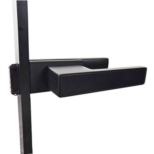 极窄边框卫生间静音执手大米斯锁16型材门把手黑色平开门锁米思锁