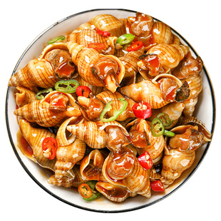 麻辣白玉螺即熟食罐装新鲜麻辣小海鲜小海螺丝香辣海鲜网红零食