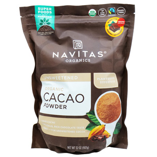美国直邮 Navitas Cacao生可可粉无糖有机进口冲饮健身生酮907g