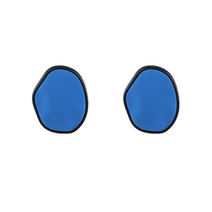 克莱因蓝小众冷淡风耳环气质简约几何耳钉独特设计感复古网红耳饰