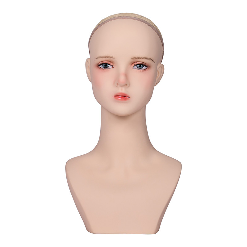 精品双肩假发女头模cos头模