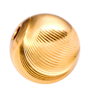 18K金珠散珠卡4mm转运珠单颗纯金戒指手链女小金隔珠猫眼配件diy