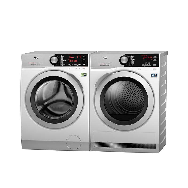 AEG进口L9+T7洗烘套装洗衣机软水