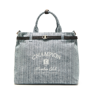 champion冠军秋冬氛围感穿搭单肩手提斜挎棕色复古女旅游包包