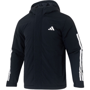 Adidas阿迪达斯棉服男2026冬季新款男士休闲运动服加厚保暖外套男
