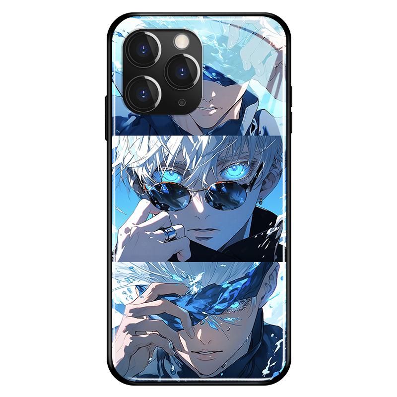 咒术回战适用iphone15手机壳16promax夏油杰13苹果12五条悟14卡通xs动漫8plus玻璃7新款11全包xr防摔se保护套