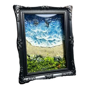 原创夜光晒晒太阳就能亮纯手工海洋沙滩DIY冰箱贴