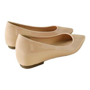 内增高单鞋女裸色尖头高跟浅口