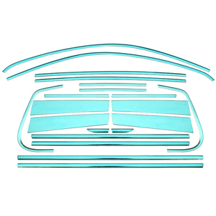 适用于奔驰GLE320改装饰15 16 17 18 2019款不锈钢亮条车窗饰条片