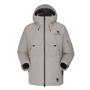 骆驼户外羽绒服冬季女款男款防水防风保暖加厚夹羽绒冲锋衣