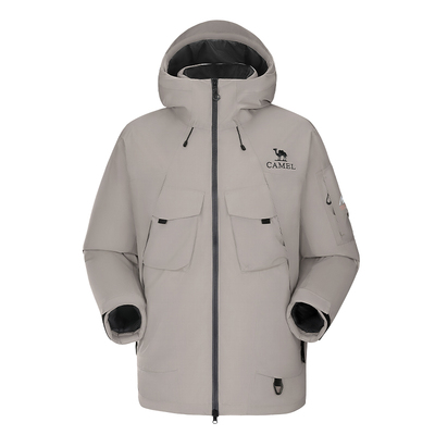 骆驼户外羽绒服冬季女款男款防水防风保暖加厚夹羽绒冲锋衣