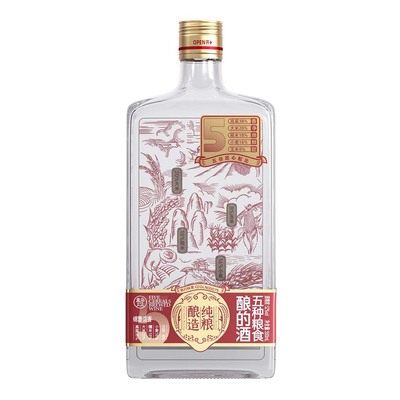 盒马五种粮食酿的酒52度500ml