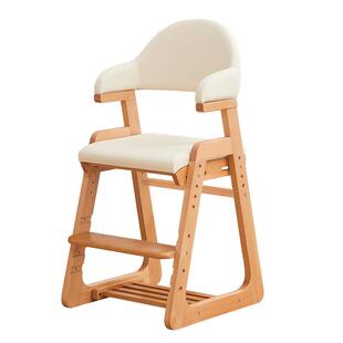 gen学习椅凳子实木可升降调节中小学生儿童书桌写字成长座椅靠背