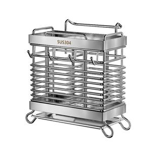 筷子收纳盒厨房家用壁挂式筷子筒桶篓架托高档新款不锈钢勺子快笼