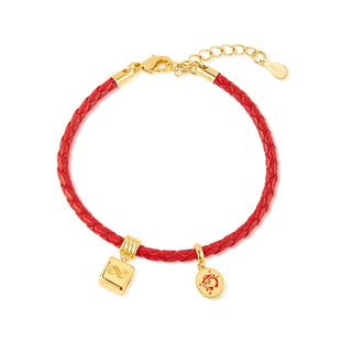 【立享88折】Neverfar「LUCK」转运魔方系列龙运红绳手链转运红绳