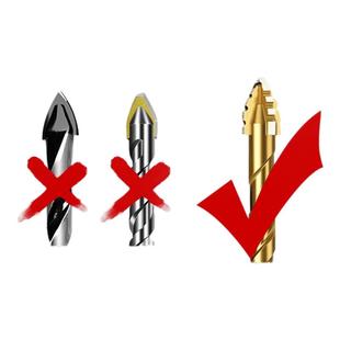 汉斯新款四刃锯齿偏心钻头超硬干打全瓷砖打孔混凝土水泥玻璃钻头